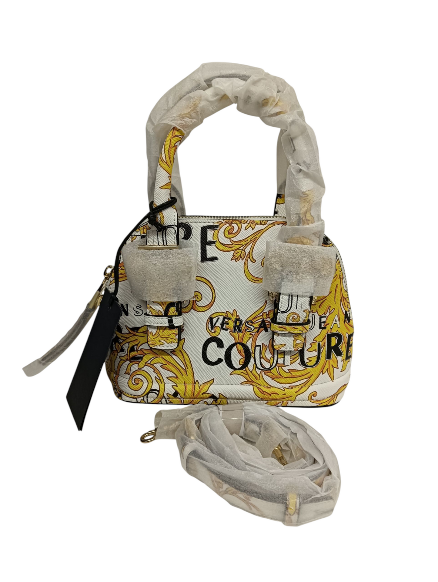 VERSACE 2WAY Bag 74VA4BF7 White & Yellow