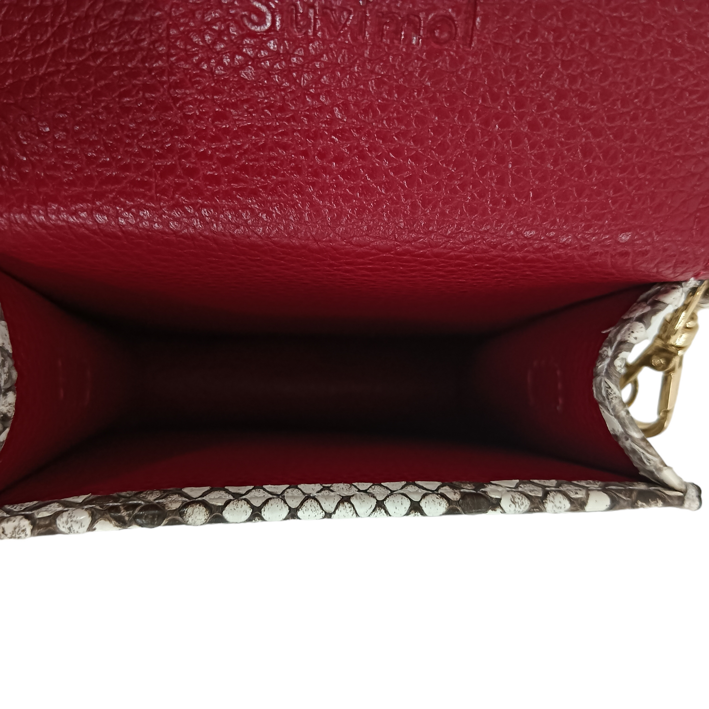 SUVIMOL 2WAY Bag G0262 Brown PYTHON