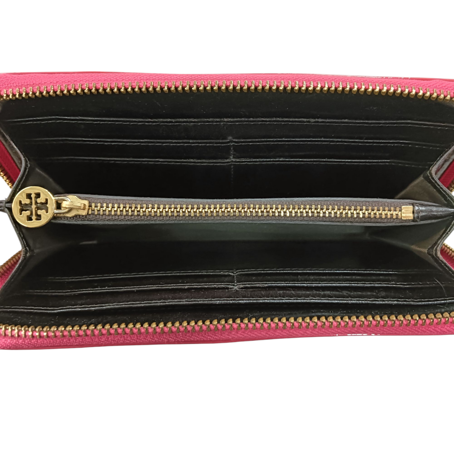 TORY BURCH Long Wallet Pink Enamel