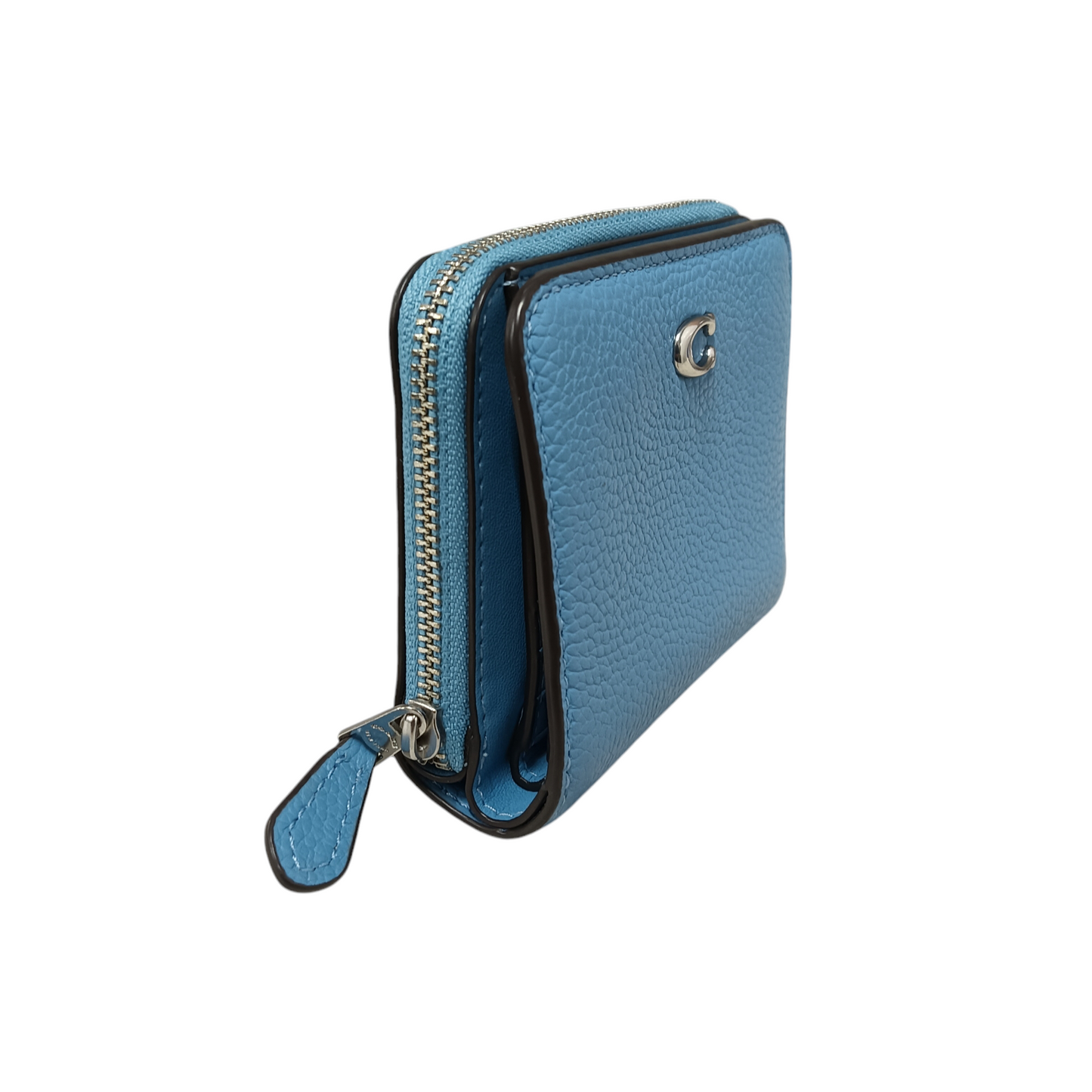 COACH Wallet Round Zip Sky Blue CR551