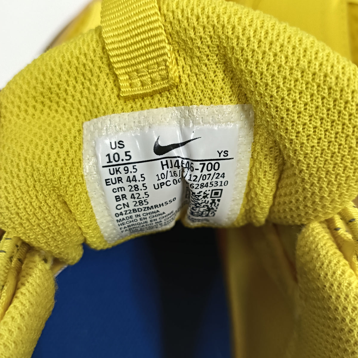 NIKE Sneaker 44.5 HJ4646-700 Mens Yellow