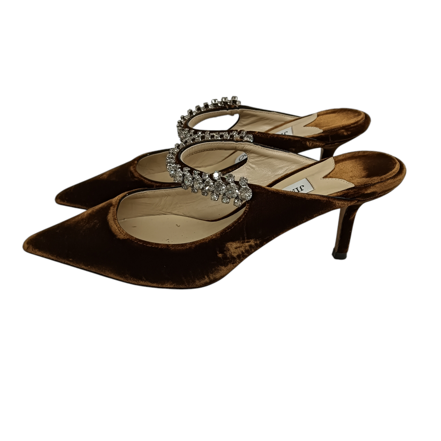 JIMMY CHOO Pumps 37 1/2 Lady's Brown Rank(B)