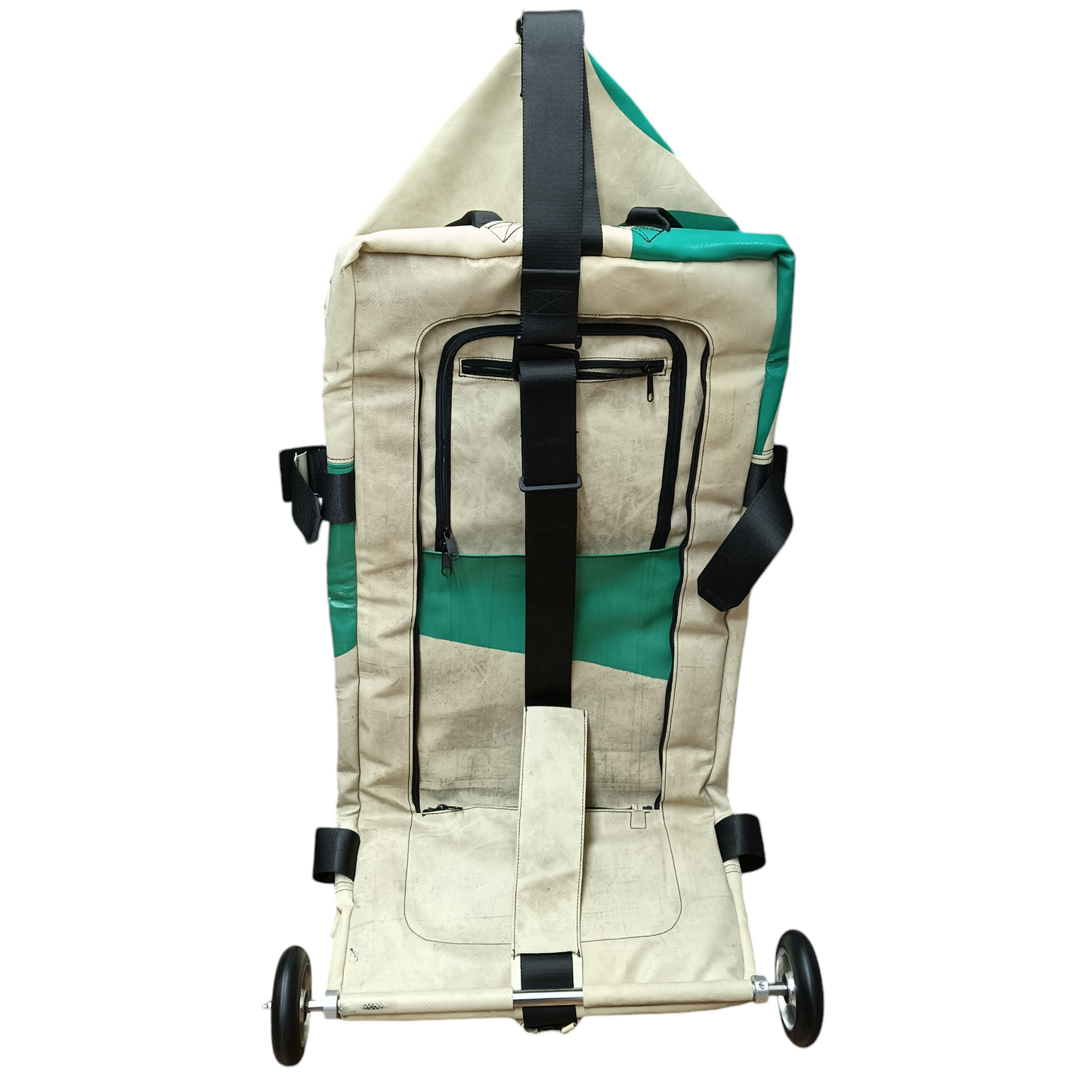 FREITAG Carry Bag F733 ZIPPELIN Rank C Beige/Green Sticky
