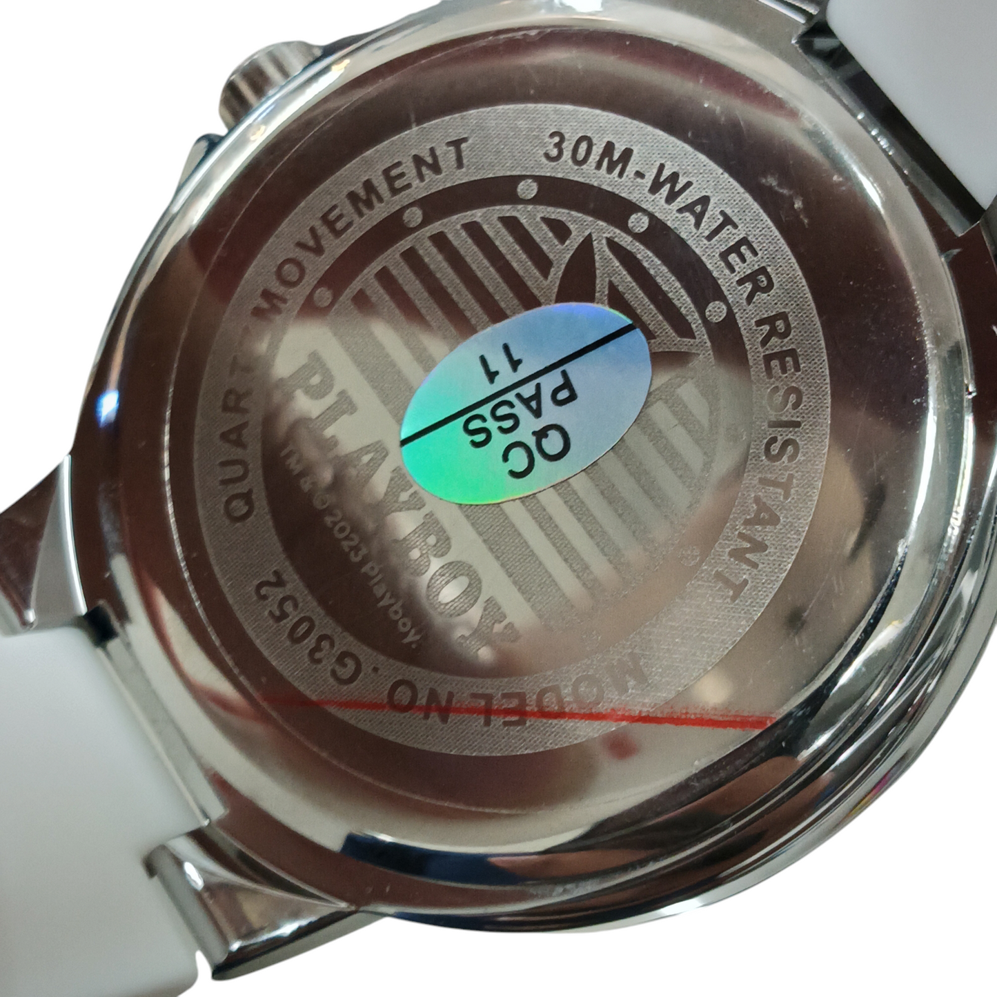 PLAY BOY WRIST WATCH G3052 white