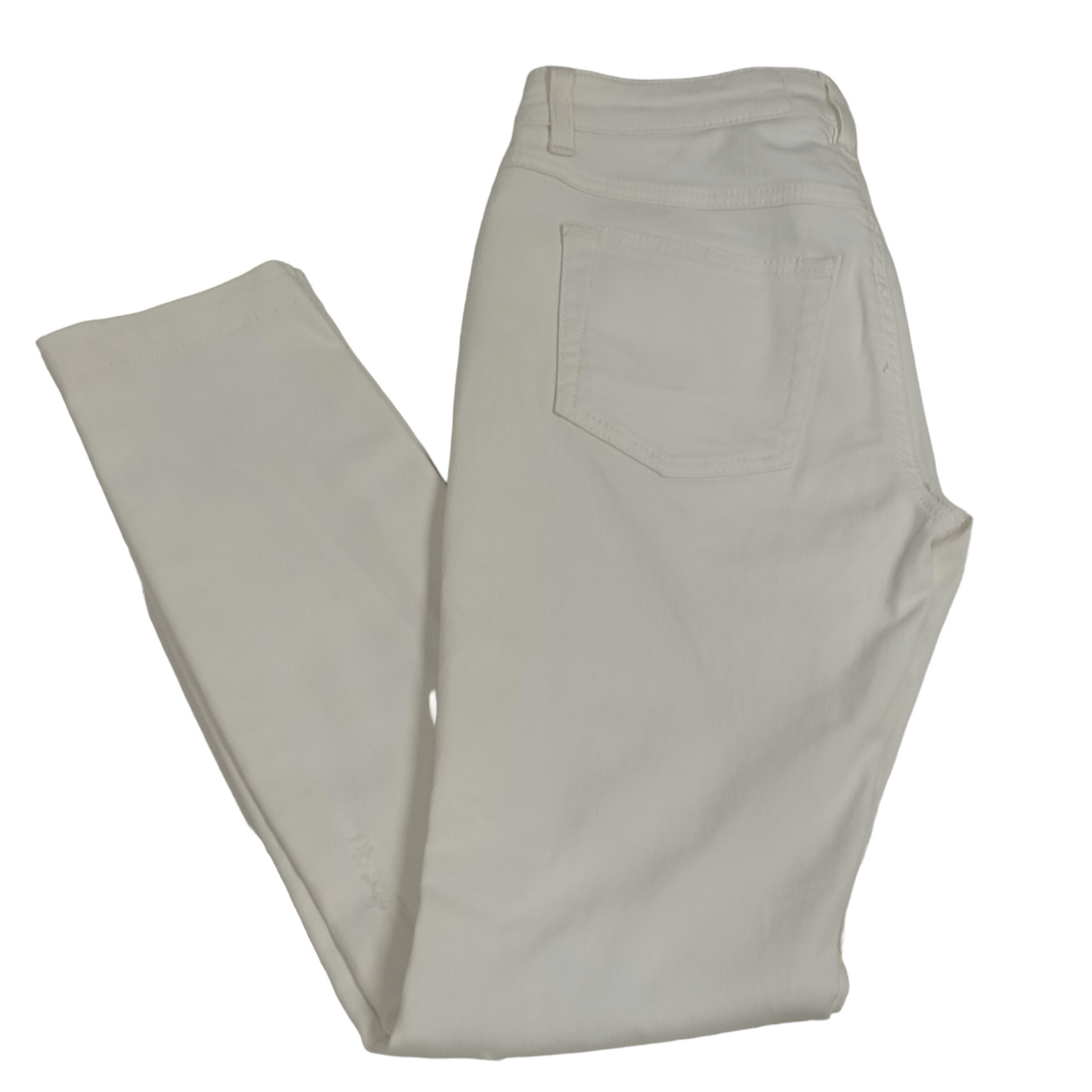DOLCE & GABBANA Pants Lady's White Pretty FTAQWD G890C Ceramic Flower