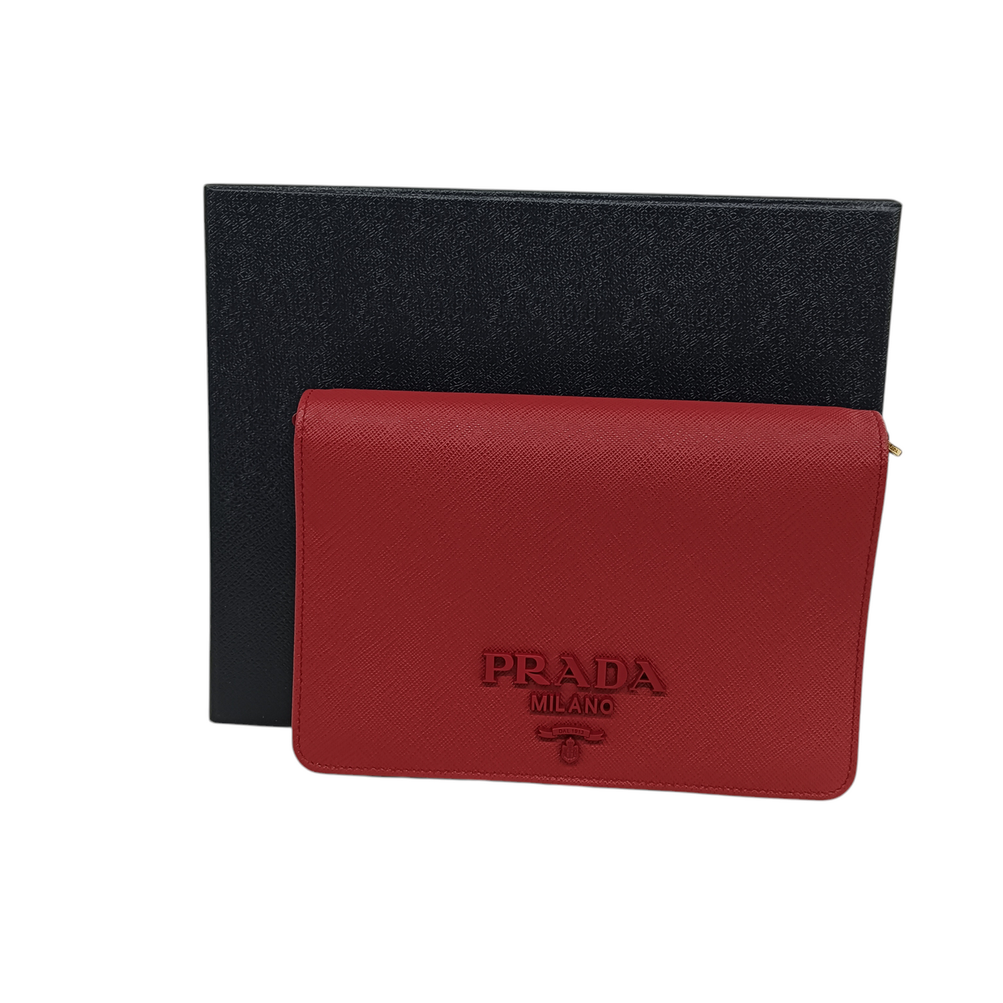 PRADA Shoulder Bag 1BP012 Rank (A) Red