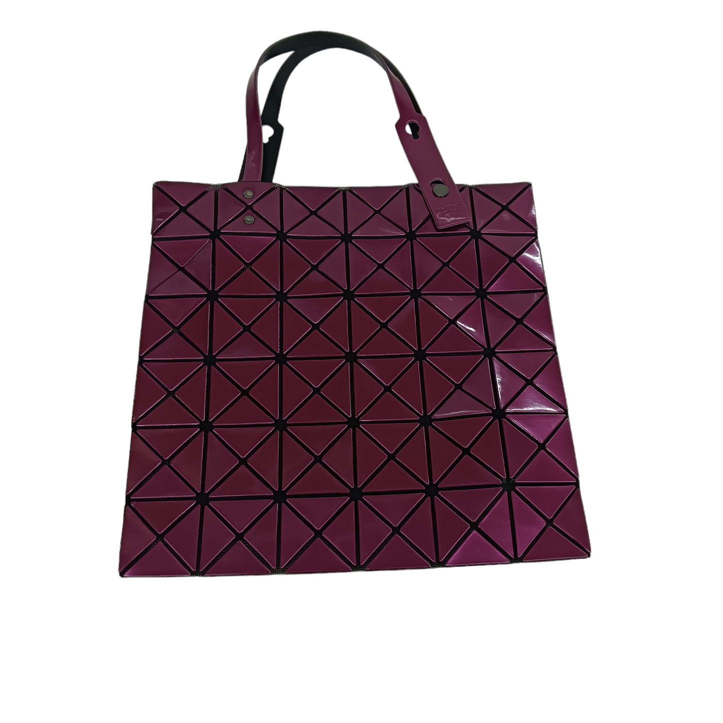 BAO BAO ISSEY MIYAKE TOTE BAG BB33-AG263 Shocking Pink *Handle Damage