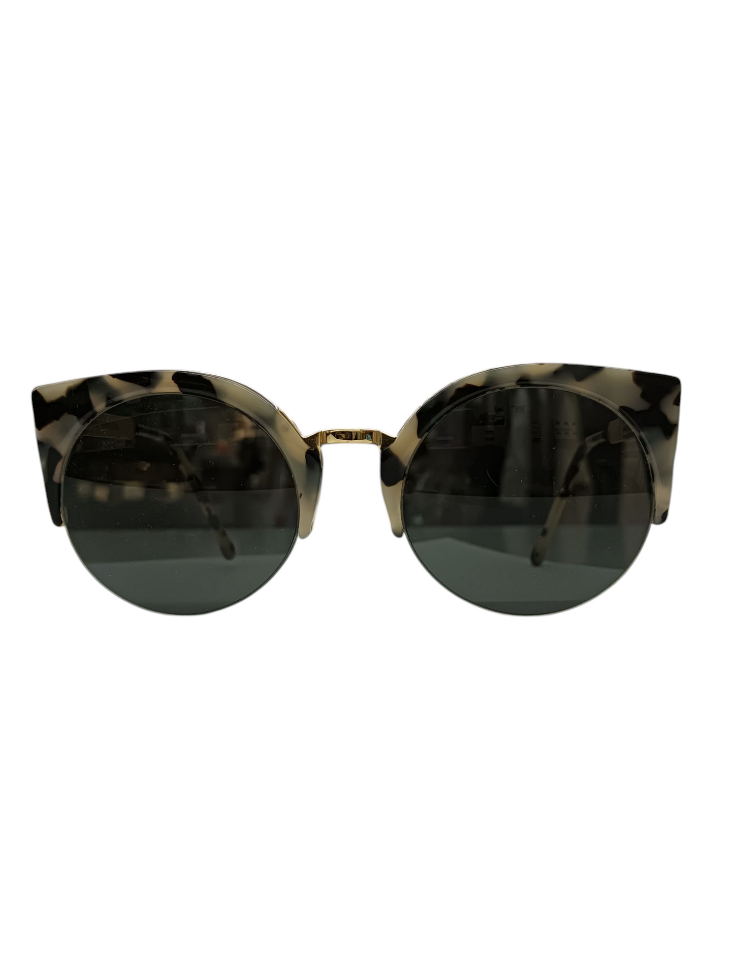 RetroSuperFuture Sunglasses Black/Gold Lucia Francis