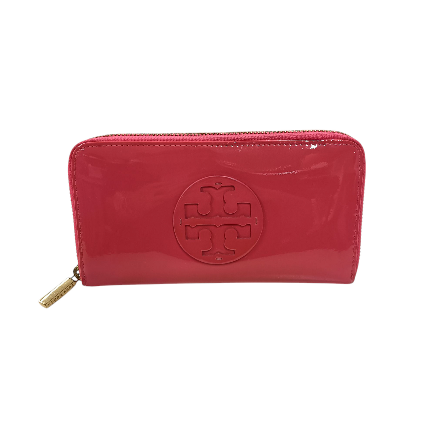 TORY BURCH Long Wallet Pink Enamel