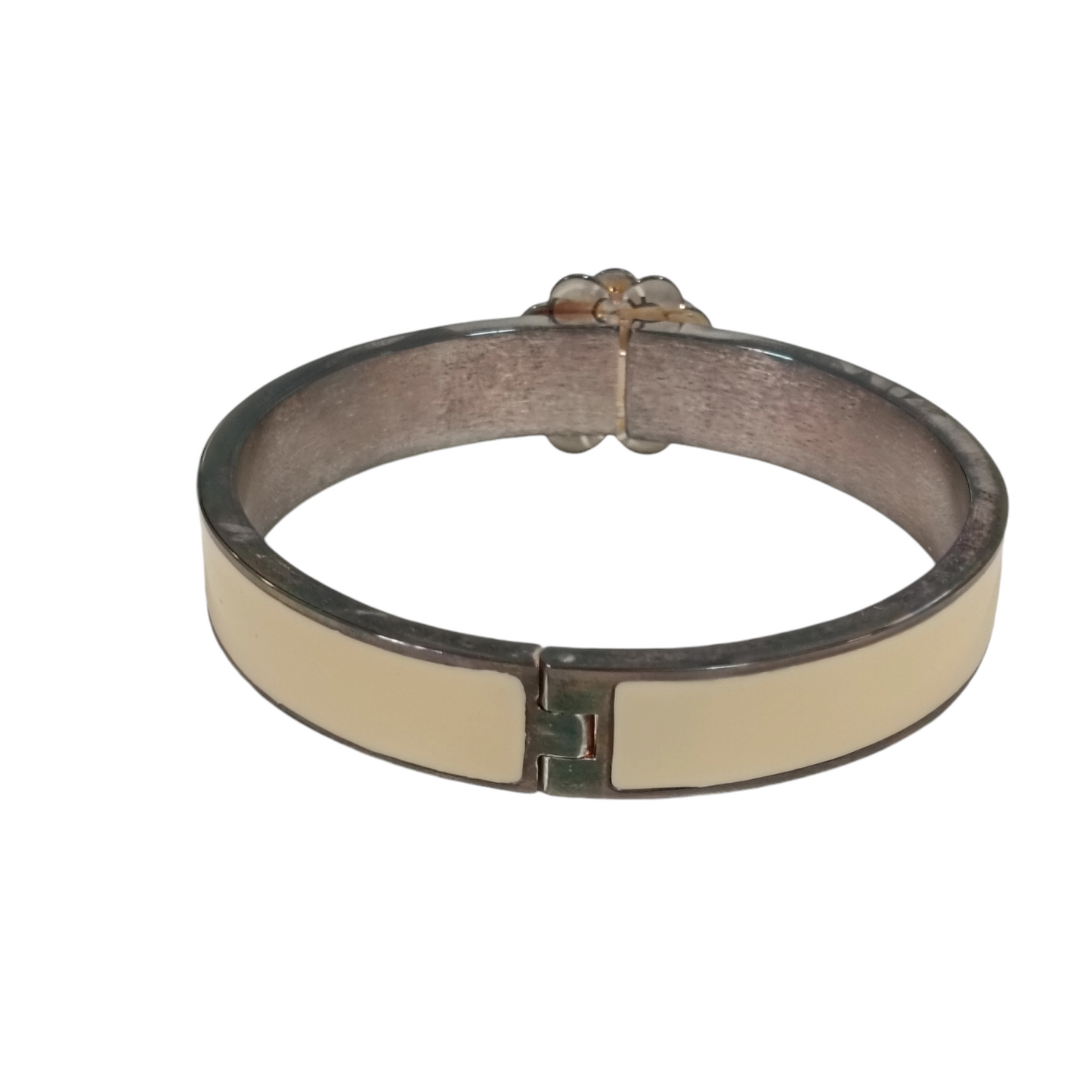 FOLLI FOLLIE BANGLE IVORY/SILVER CLOVER