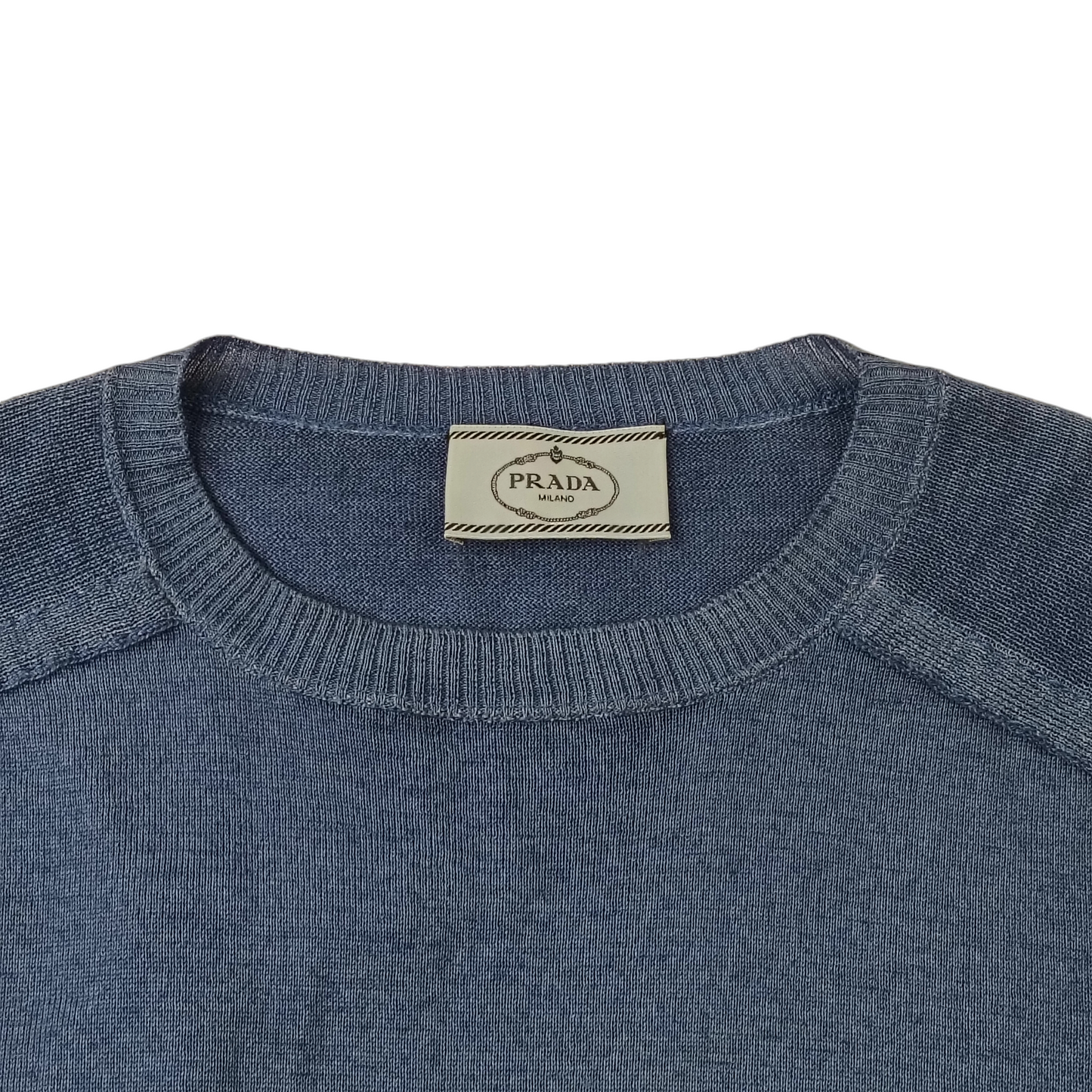 PRADA Knitwear 40 Lady's Blue *Tag Sticky AMAS 2014 1346