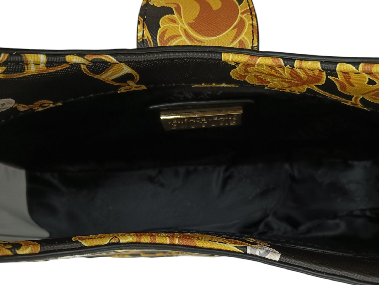 VERSACE 2WAY BAG 75VA4BF5 Black & Yellow