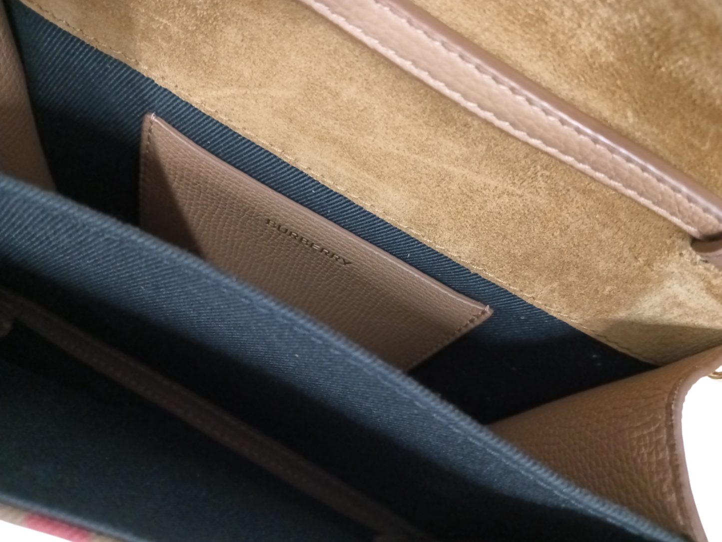 BURBERRY Shoulder Bag Baby MACKEN Brown RANK (B)