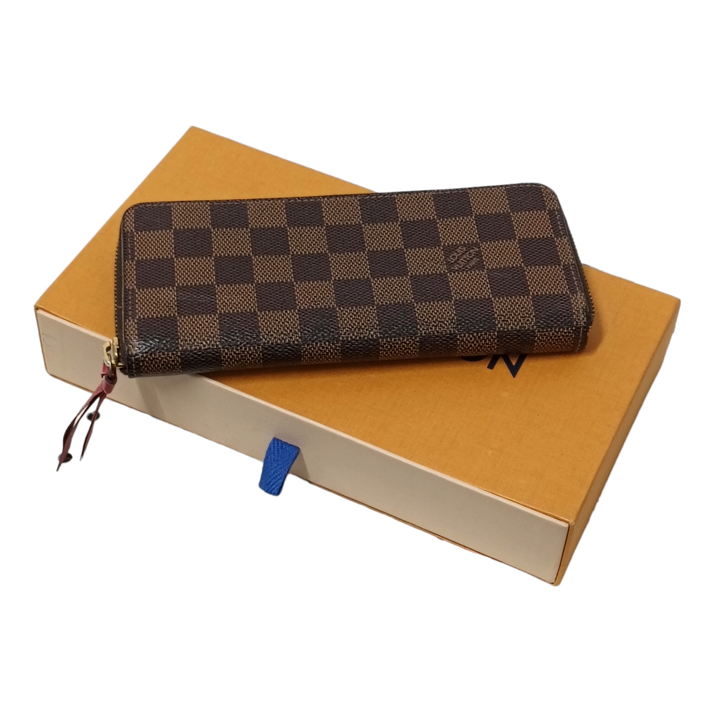LOUIS VUITTON Long Wallet Damier Brown CA3147 Round Zip