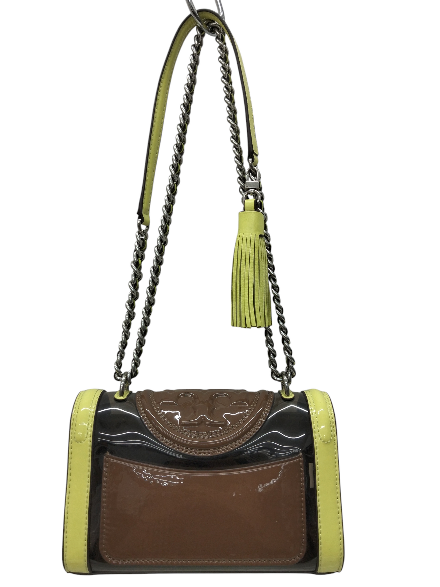 TORY BURCH SHOULDER BAG 145890 BROWN/GREEN RANK (AB)