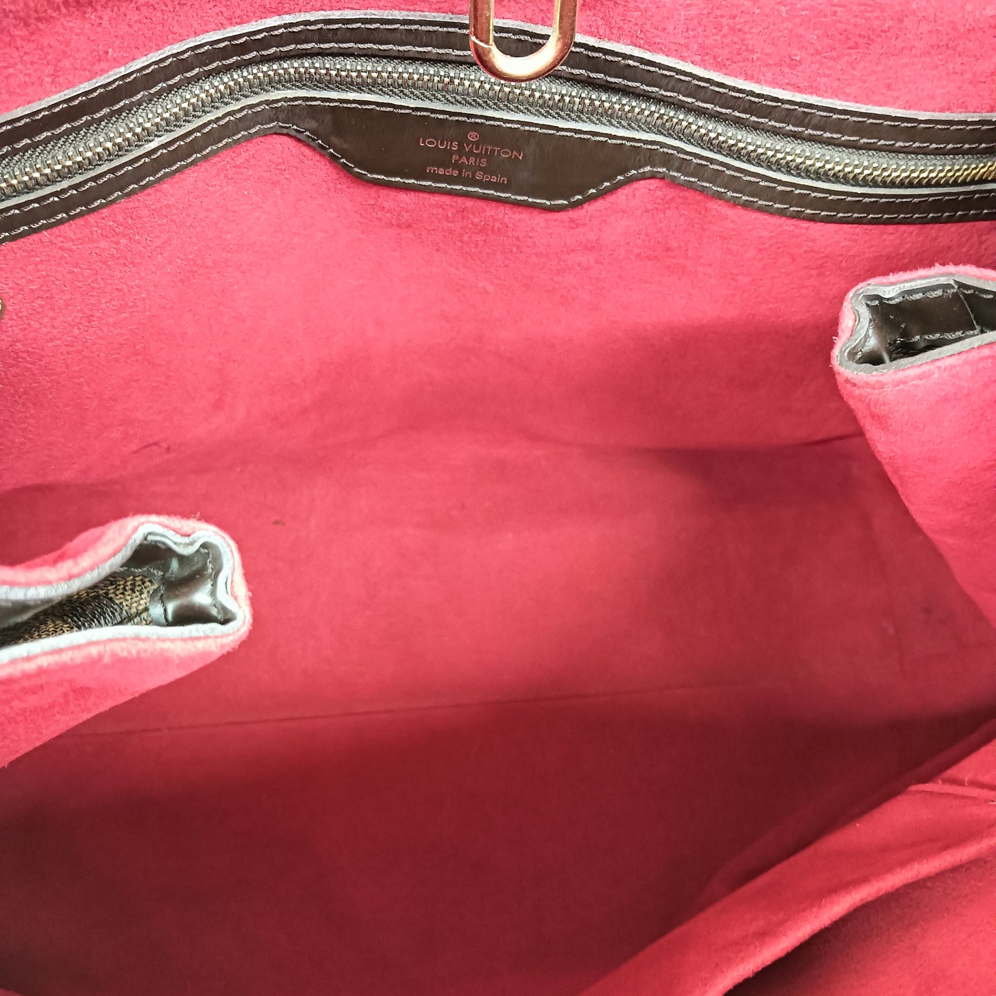 LOUIS VUITTON Tote Bag Damier N51204 Rank (B) Brown *inside Stain CA0098