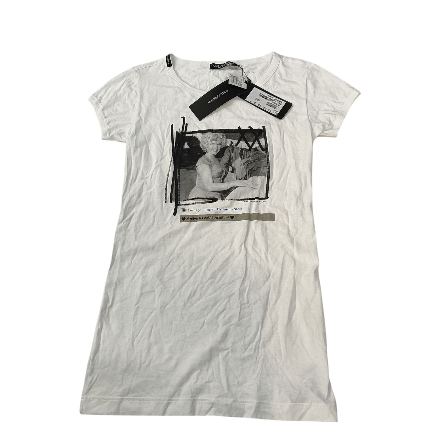 DOLCE & GABBANA T-shirt Size 36 white