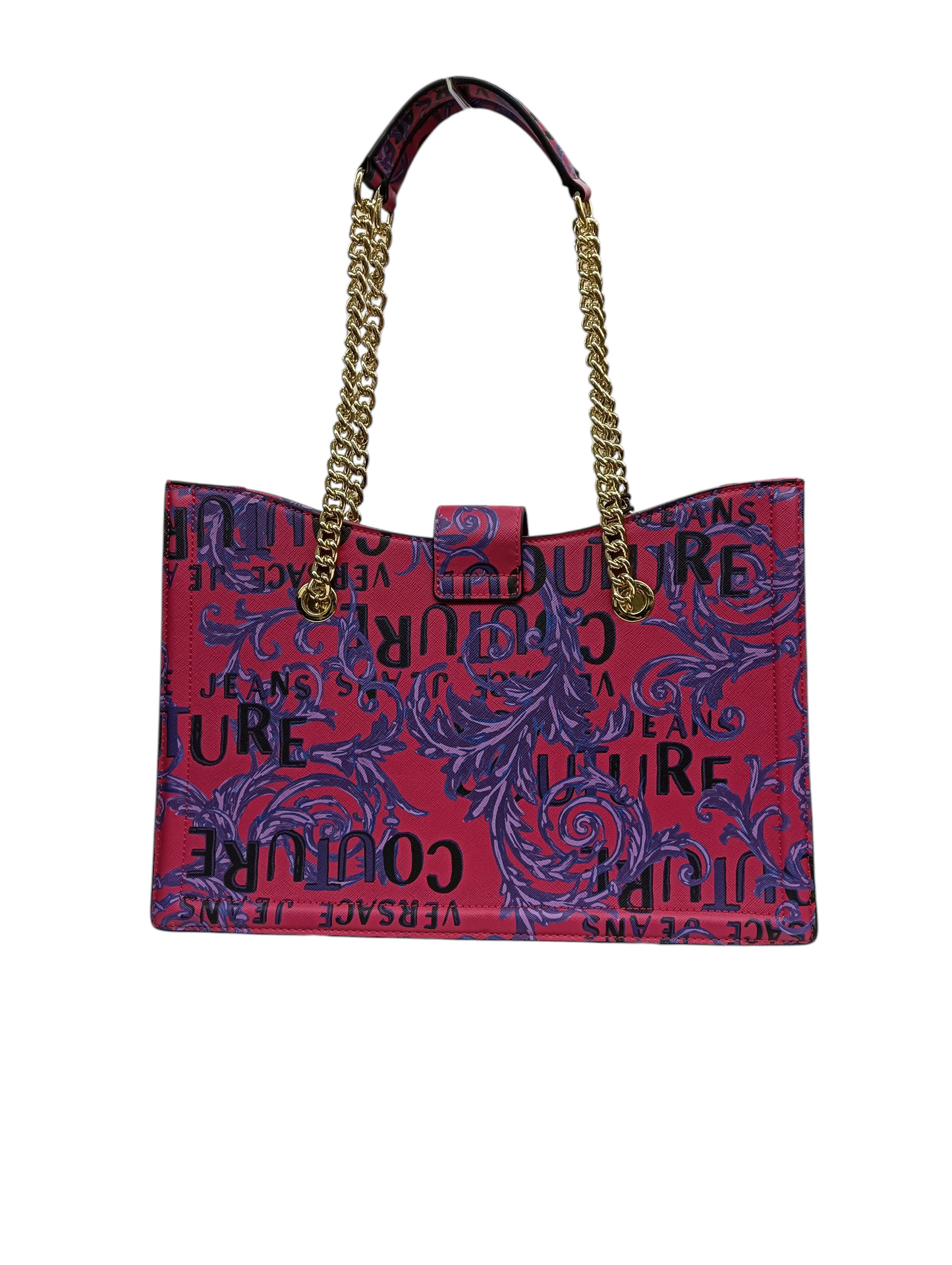VERSACE Tote Bag 74A4BFI Pink & Purple