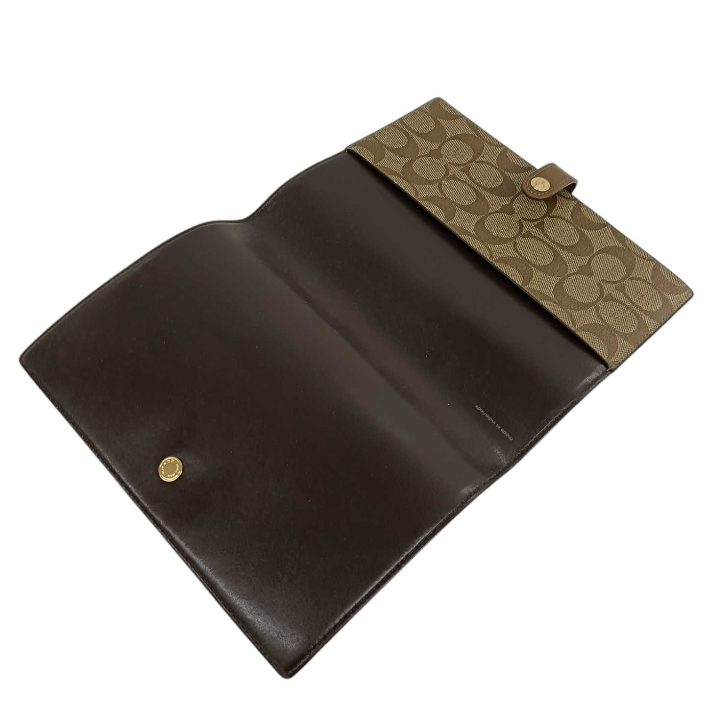 COACH Notebook Cover Brown Signature