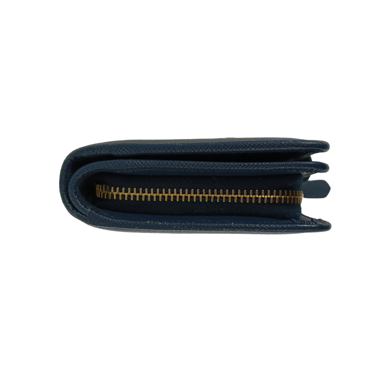 PRADA Wallet 1M1225 Navy Damage 107
