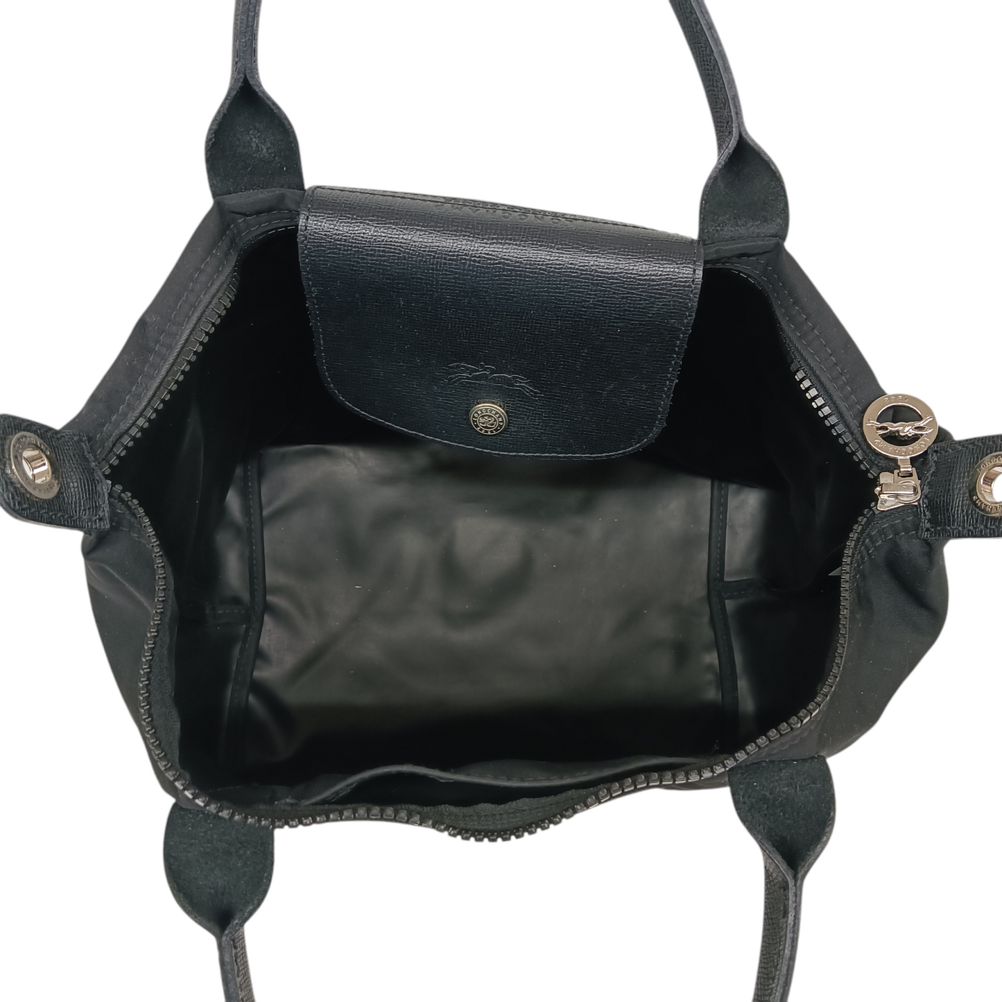 LONGCHAMP Handbag 1512578 Rank B Black Stain With Out Starp