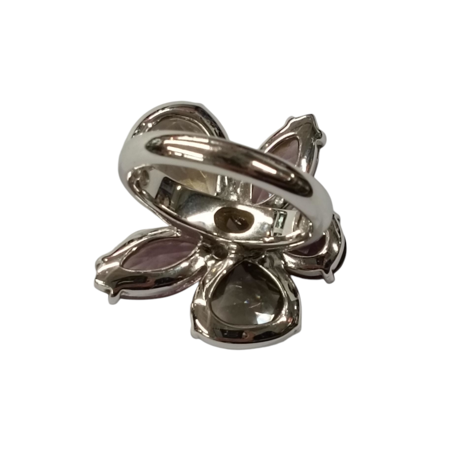 Swarovski Ring Purple/Silver Size 58