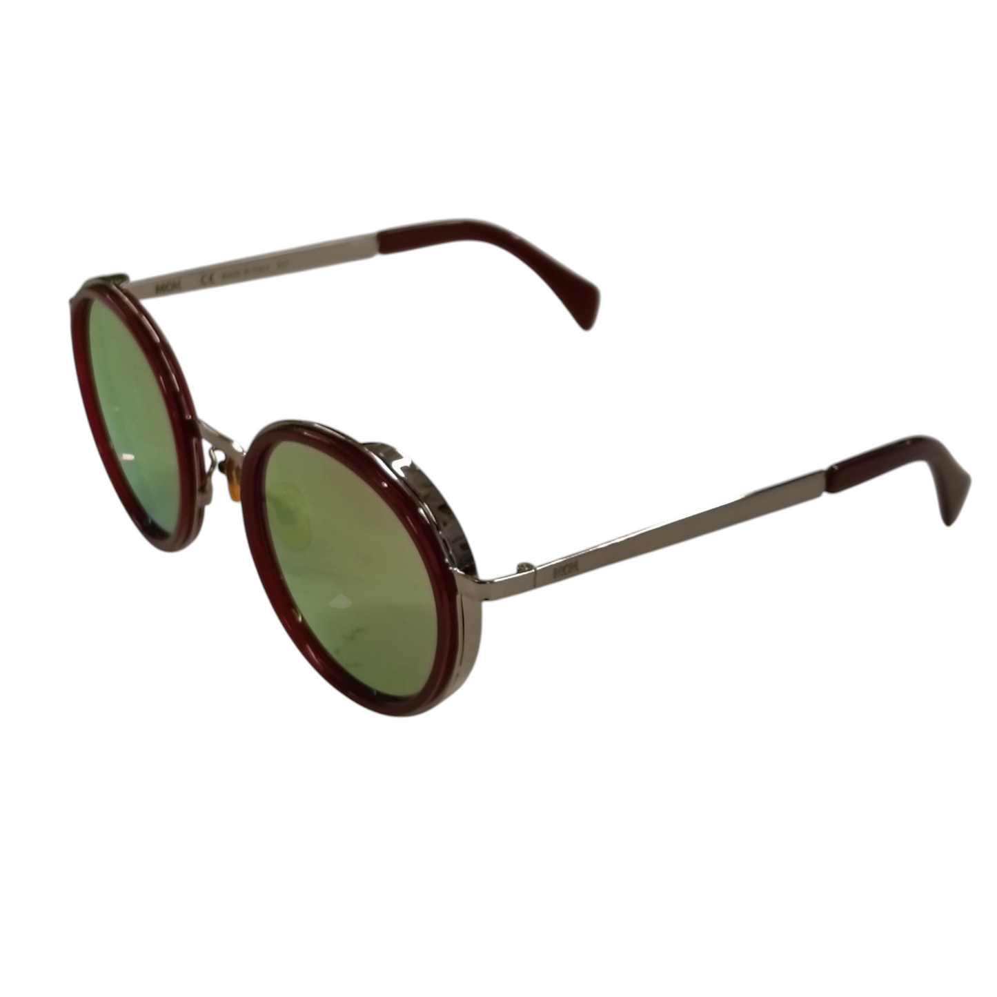 MCM Sunglasses MCM115SK Silver/Red