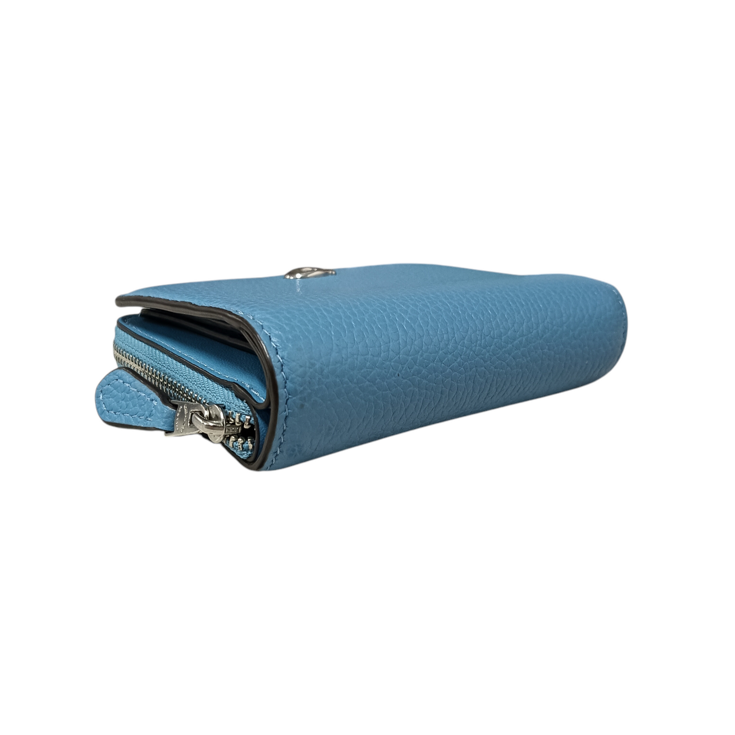 COACH Wallet Round Zip Sky Blue CR551