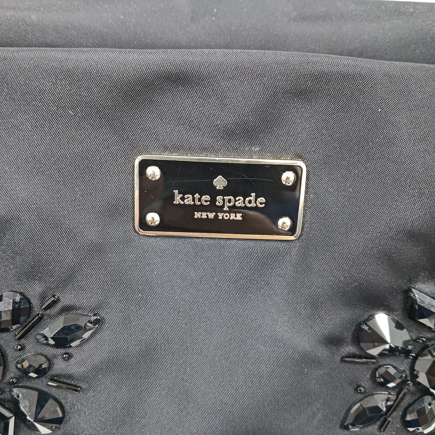 Kate Spade Tote Bag WKRU4063 Black **Damage