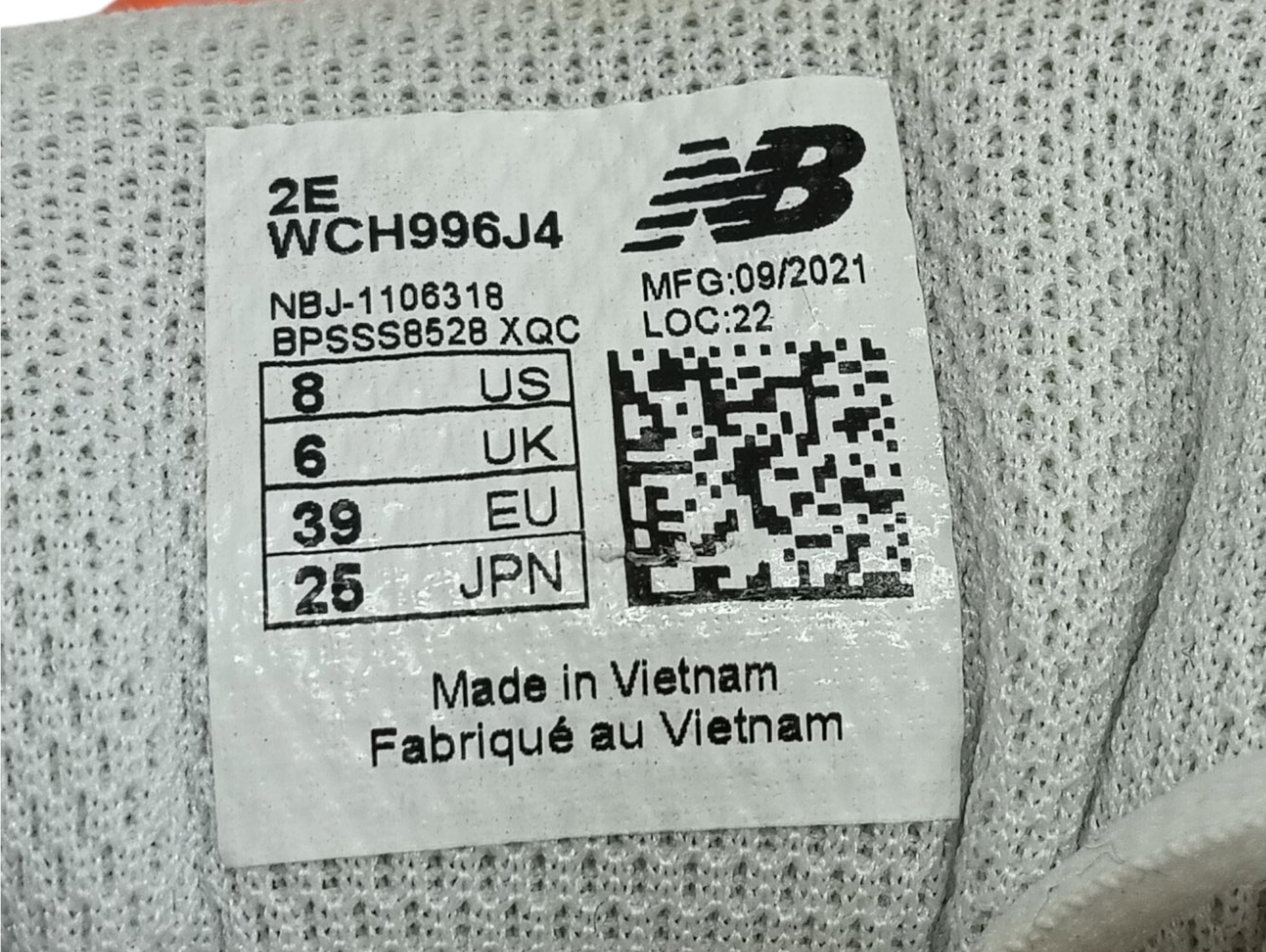 NEW BALANCE Sneaker 39 WCH996J4 Lady's Orange