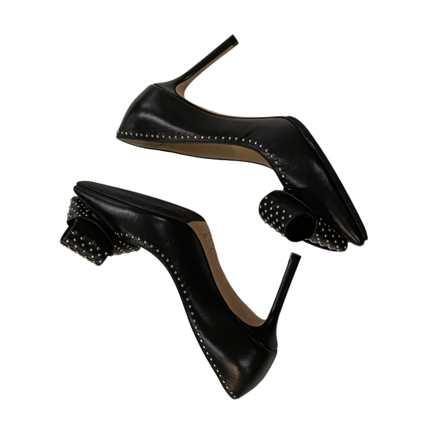 JIMMY CHOO PUMPS SIZE 36 STUDS/RIBBON BLACK