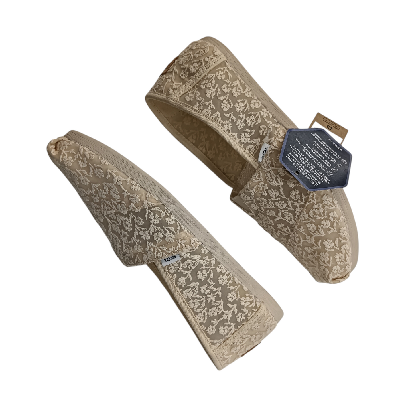 TOMS SLIP-ON SIZE 36 BEIGE