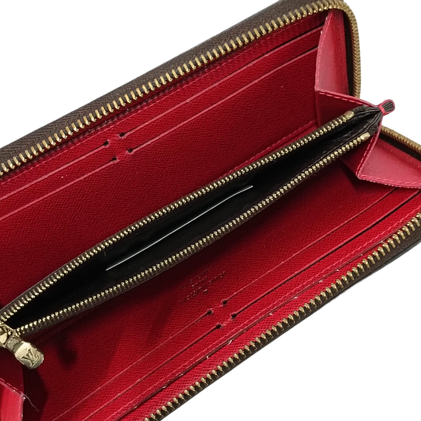 LOUIS VUITTON Long Wallet Damier Brown CA3147 Round Zip