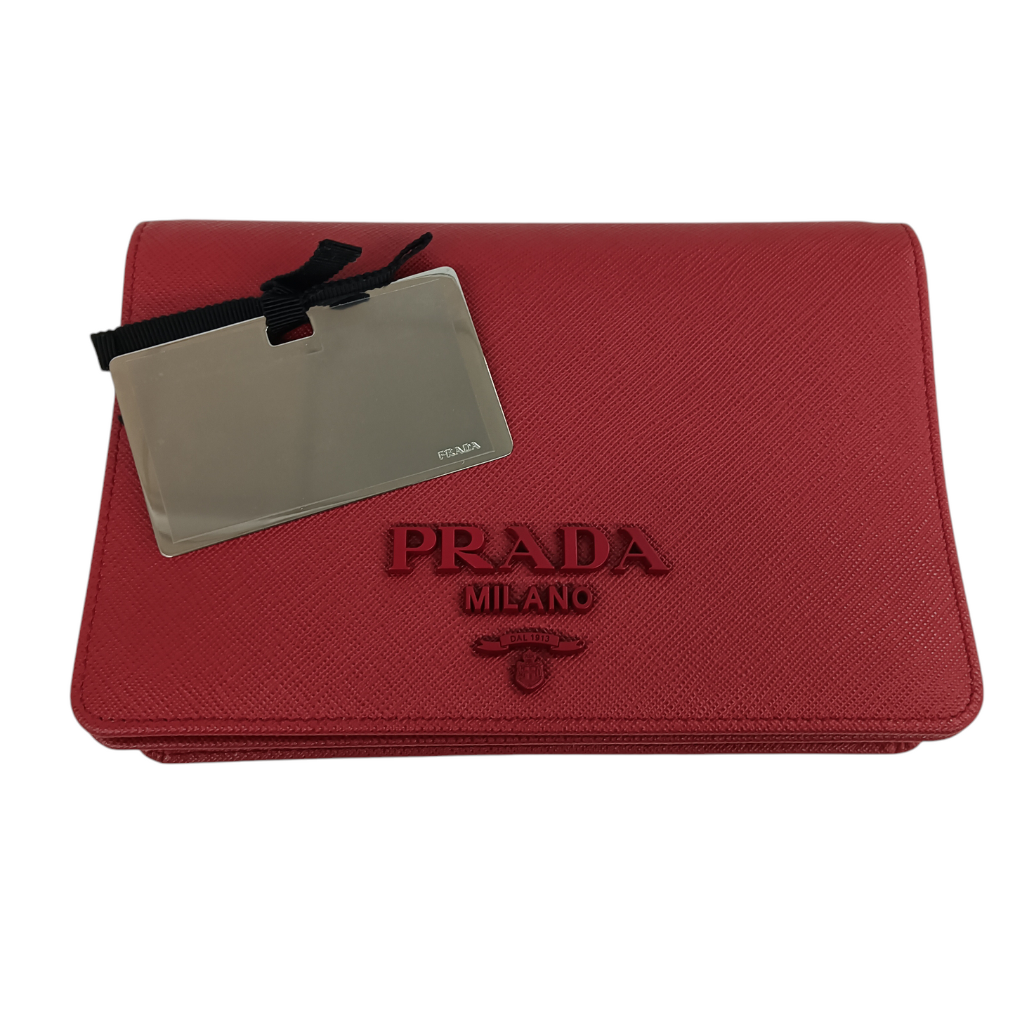 PRADA Shoulder Bag 1BP012 Rank (A) Red