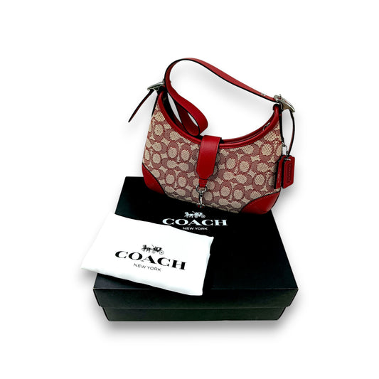 COACH Handbag CY931 Rank(A) Beige/Red