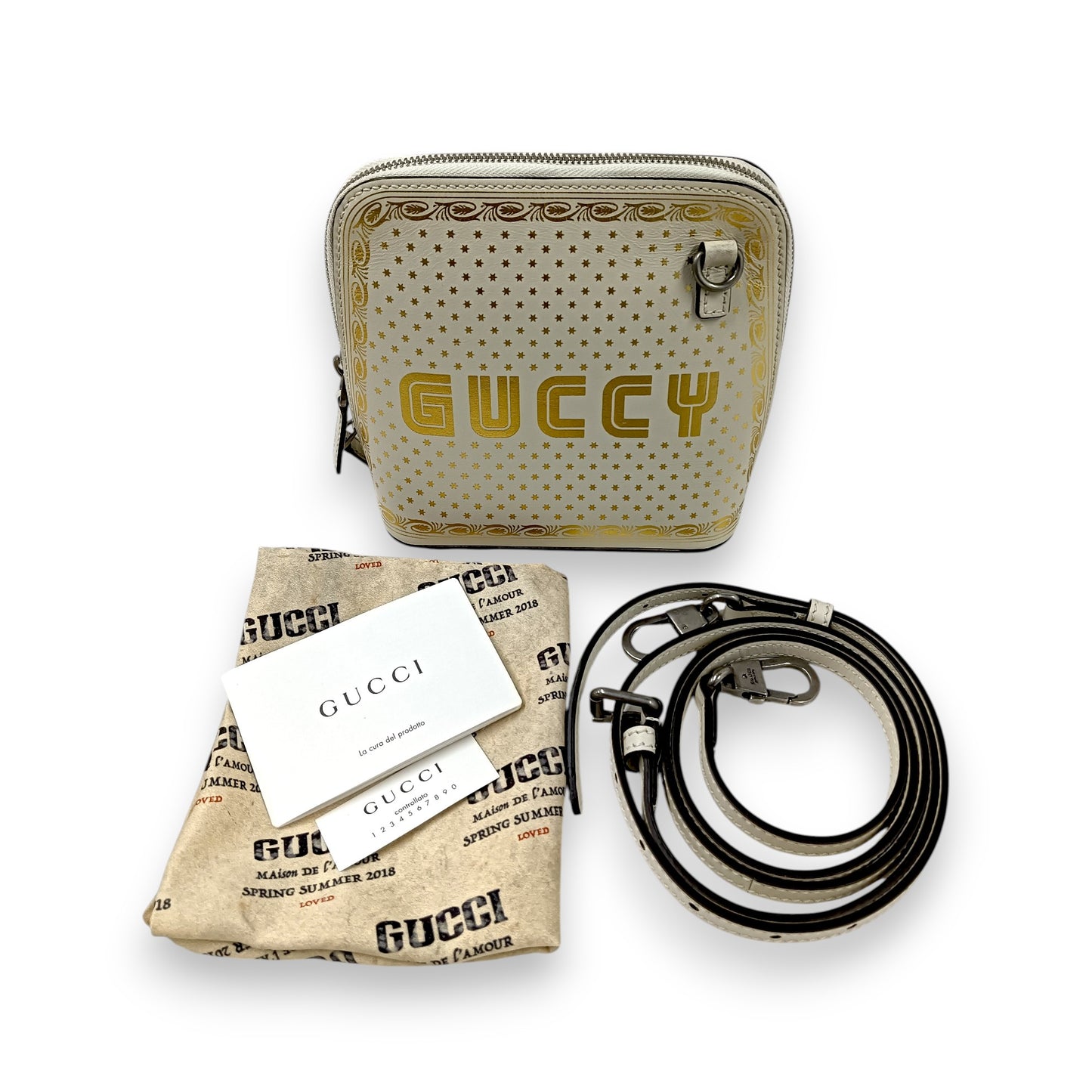 GUCCI Shoulder Bag 511189 Rank (B) Beige Stain 467891