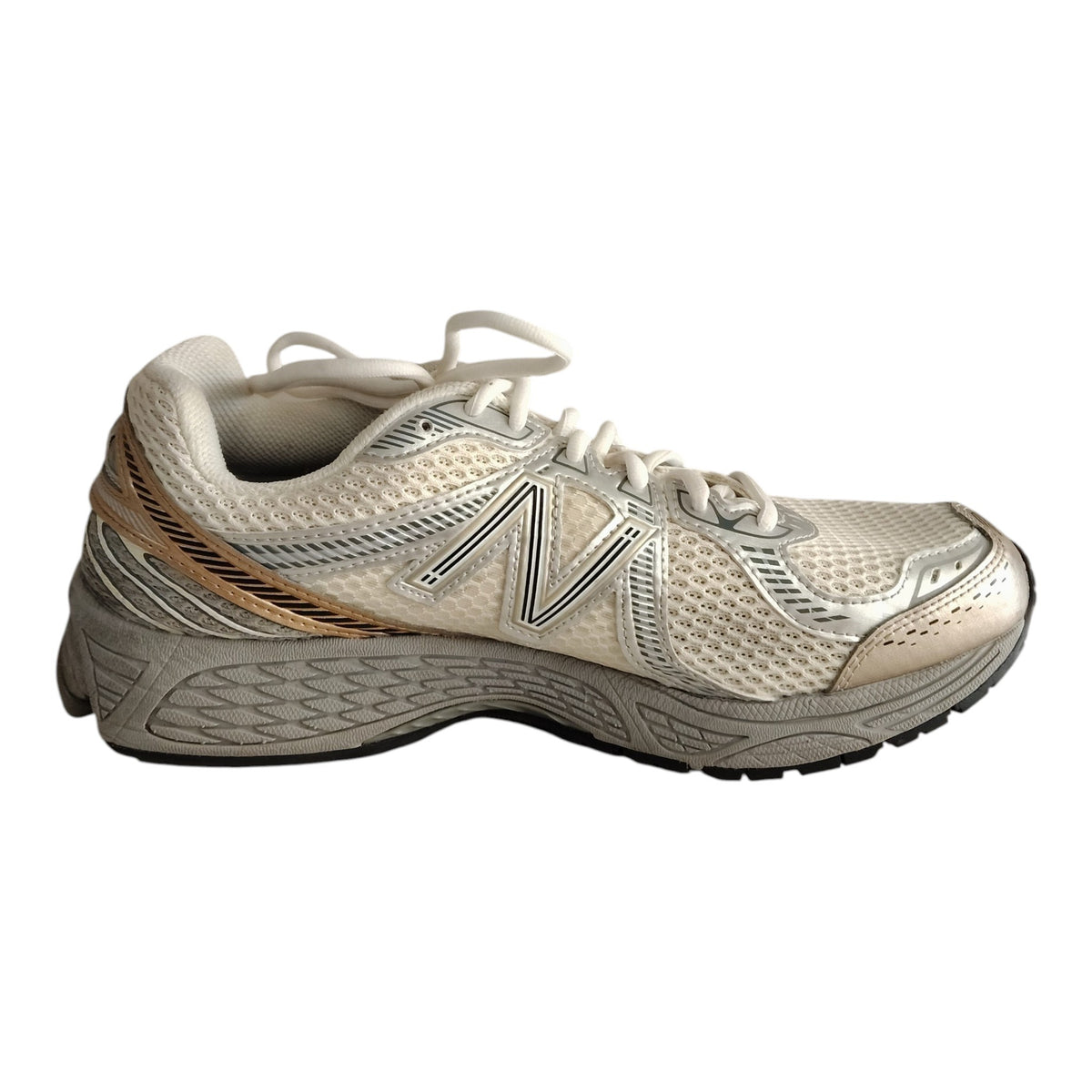 Sneaker New Balance Mens Ivory/Silver 43 Rank(B) ML860SG2 Stain
