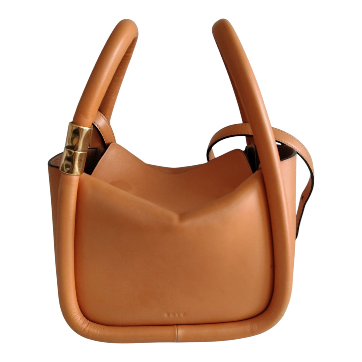 BOYY Shoulder Bag Wonton 20 Rank B Beige Stain/Damage