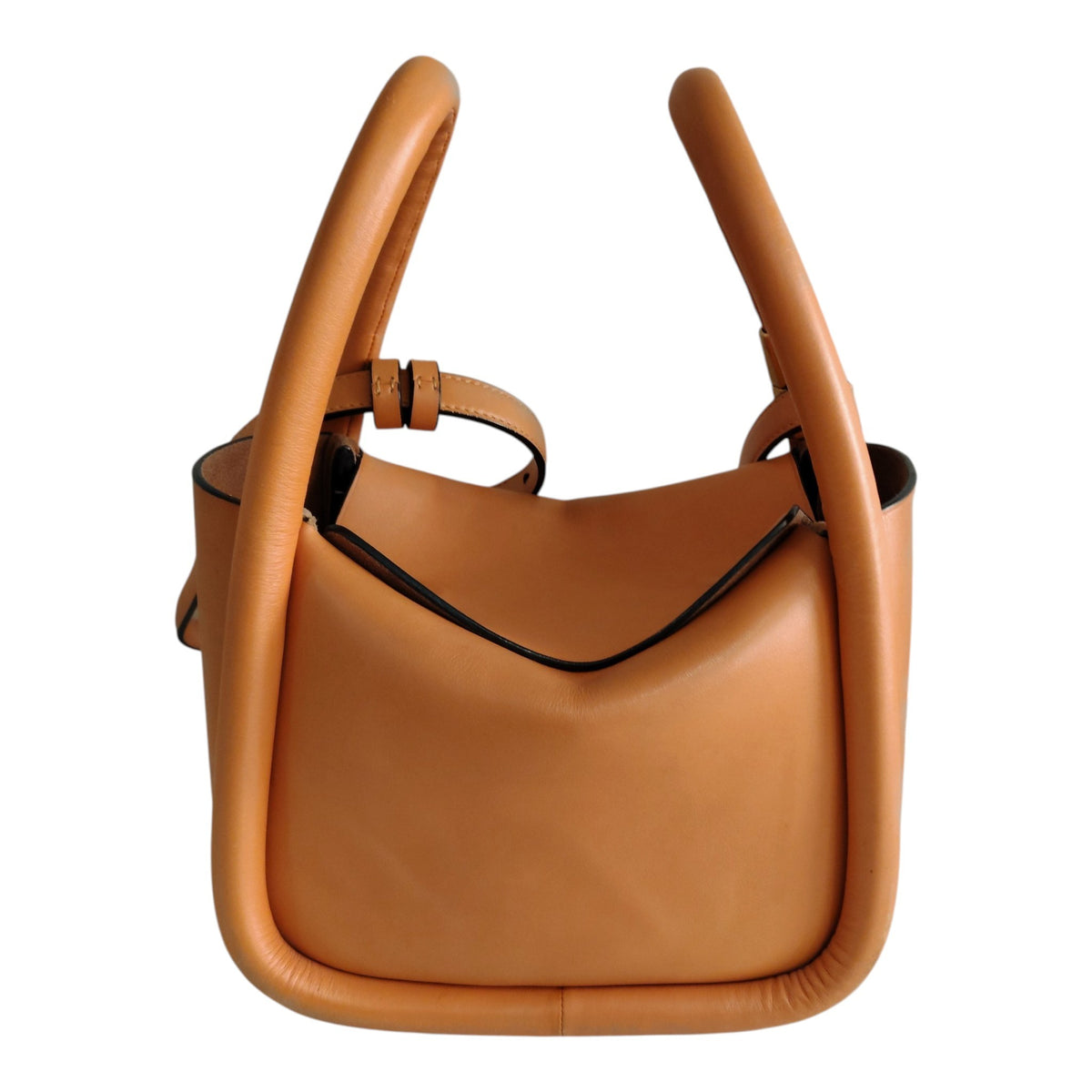 BOYY Shoulder Bag Wonton 20 Rank B Beige Stain/Damage