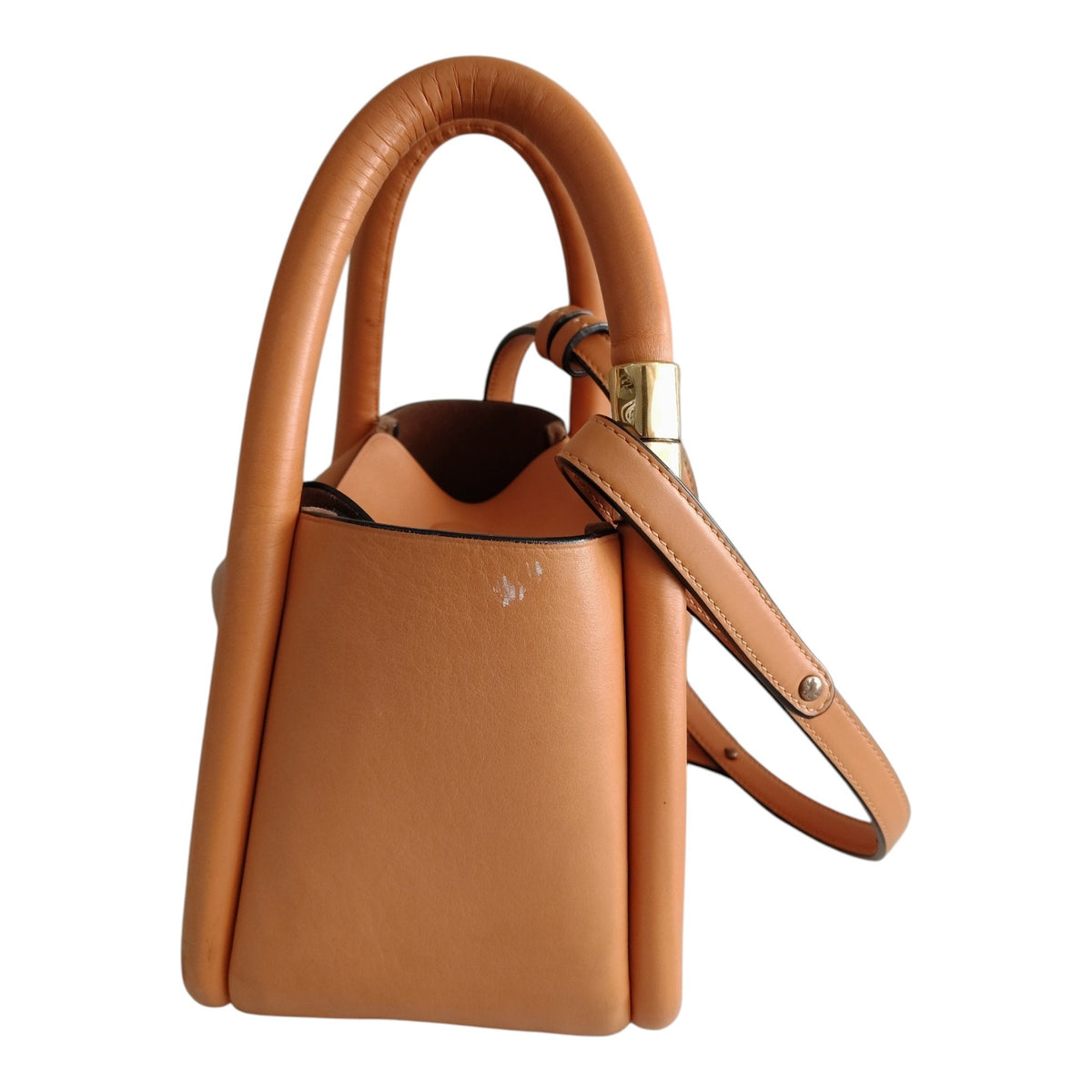 BOYY Shoulder Bag Wonton 20 Rank B Beige Stain/Damage
