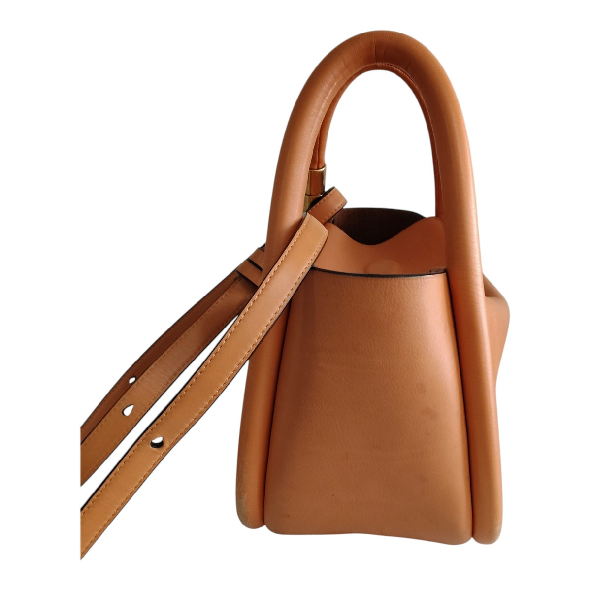BOYY Shoulder Bag Wonton 20 Rank B Beige Stain/Damage