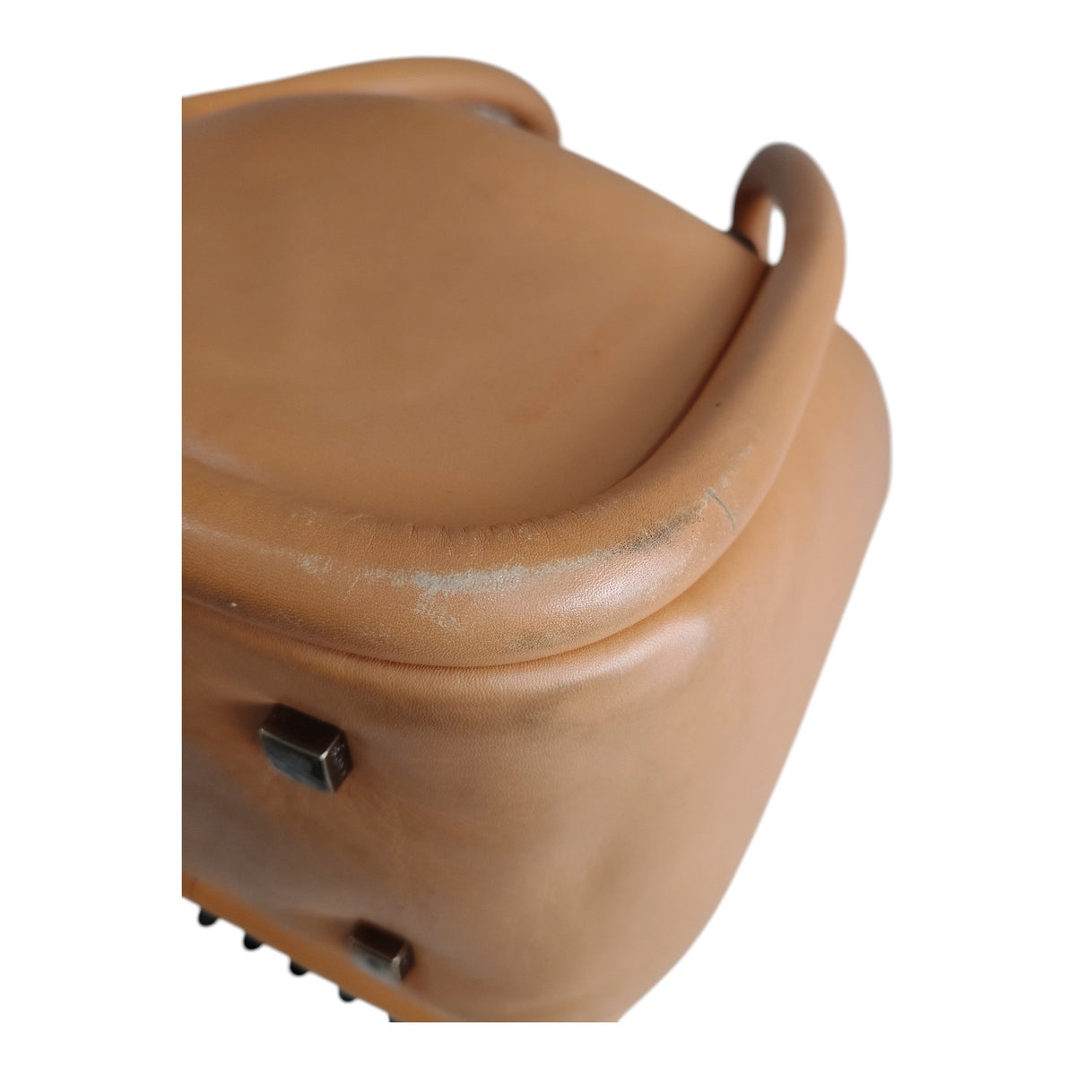 BOYY Shoulder Bag Wonton 20 Rank B Beige Stain/Damage