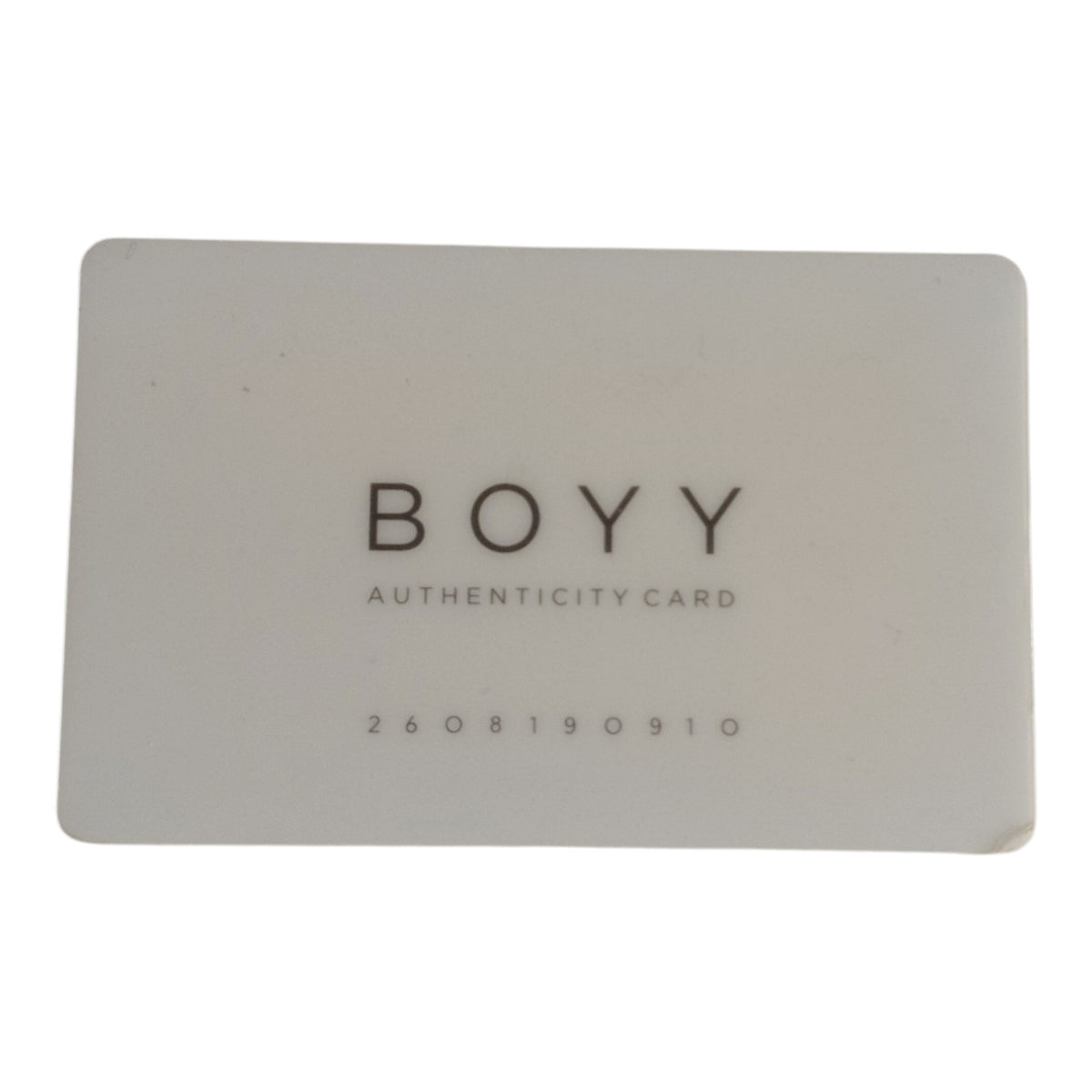 BOYY Shoulder Bag Wonton 20 Rank B Beige Stain/Damage