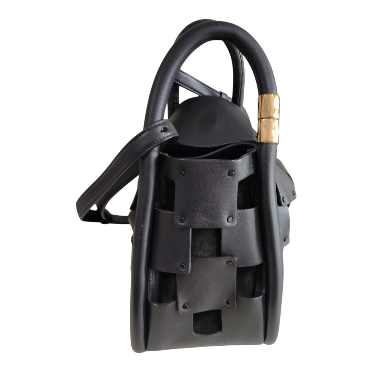 BOYY 2WAY Bag Lotus Rank B Black Stain/Damage
