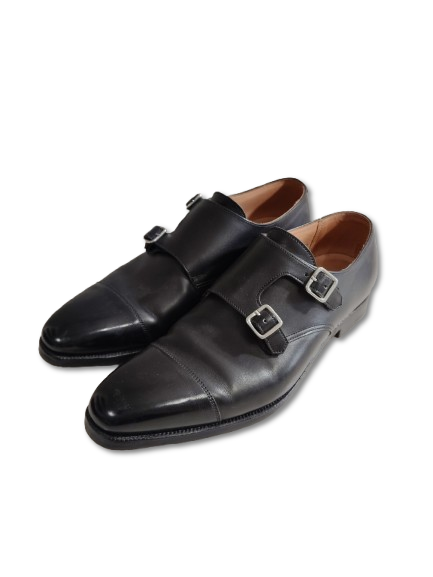 Crockett & Jones Shoes 6.5 Mens Black Rank B Scratch 25170
