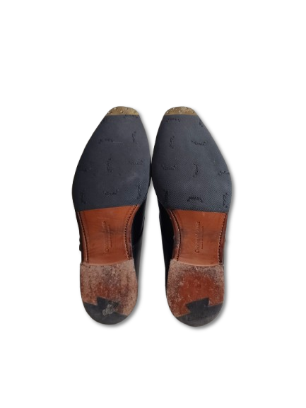 Crockett & Jones Shoes 6.5 Mens Black Rank B Scratch 25170