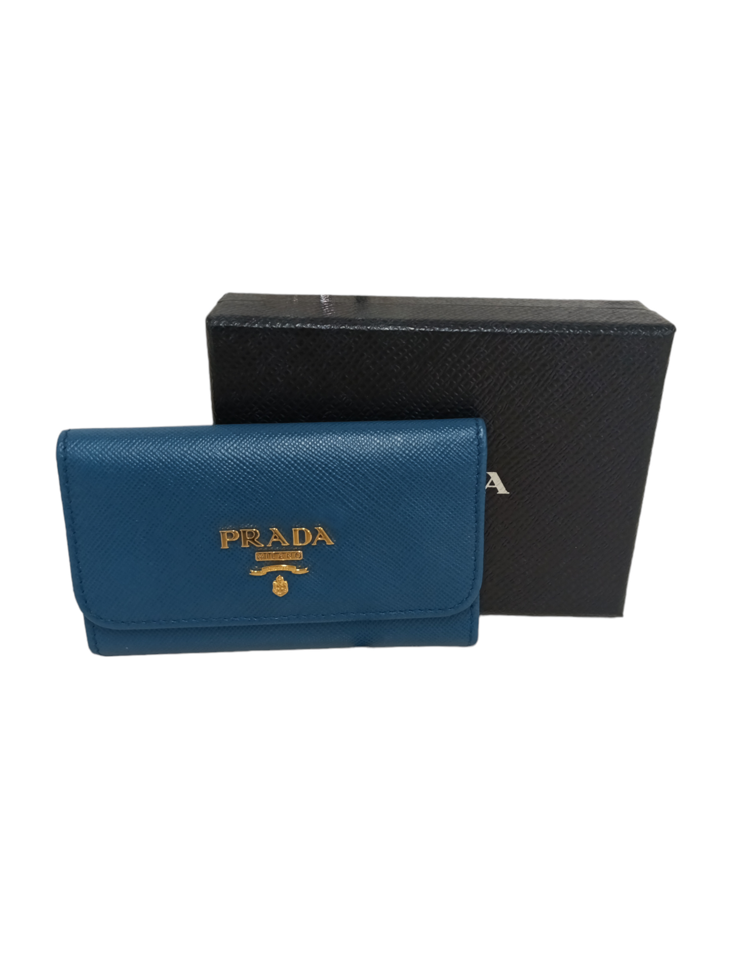 PRADA Key Case 1M0222 Sky Blue (Rabk B)