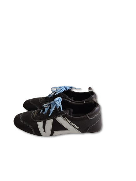 LOUIS VUITTON Sneaker 36 Rank B lady's Dark Bown Stain VL0255
