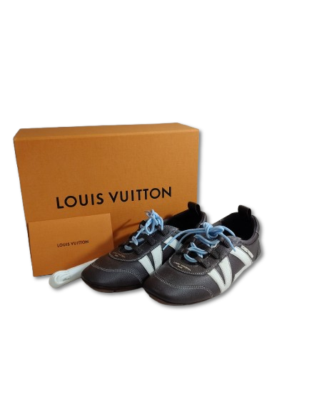 LOUIS VUITTON Sneaker 36 Rank B lady's Dark Bown Stain VL0255