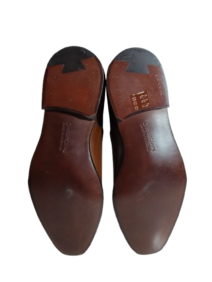 CROCKETT & JONES LOAFERS US7 MENS BROWN RANK A AUDLEY